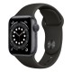 Apple Watch Series 6 GPS 44mm Space Grey Aluminium Case with Black  Sport Band - Regular Model A2292