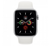 Apple Watch Series 5 GPS 40mm Silver Aluminium Case with White Sport Band Model A2092 MWV62GK/A