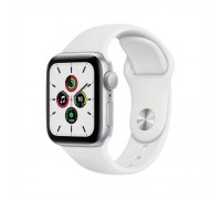 Apple Watch SE GPS 40mm Silver Aluminium Case with White Sport Band - Regular Model A2351